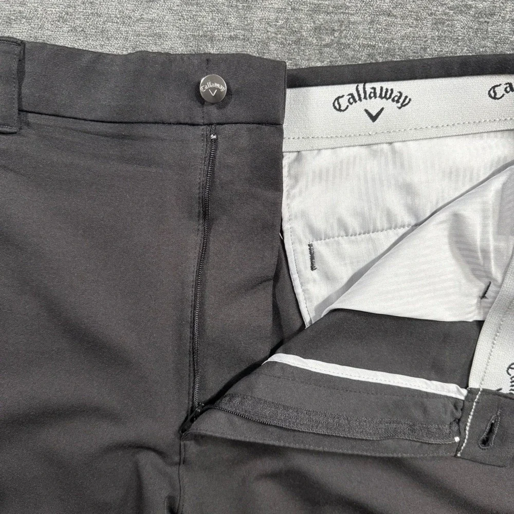 Callaway Mens Performance Golf Shorts Dark Grey Stretch Flat Front Size 36